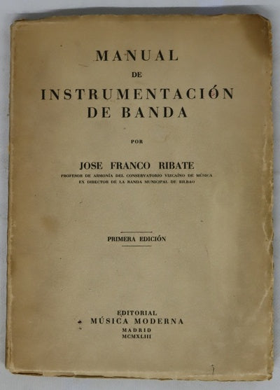 Manual de instrumentación de banda