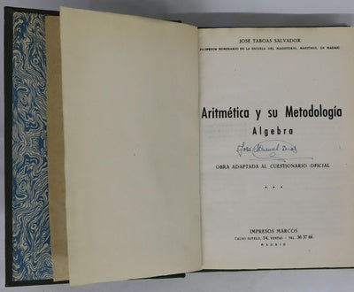 Aritmética y su metodología álgebra