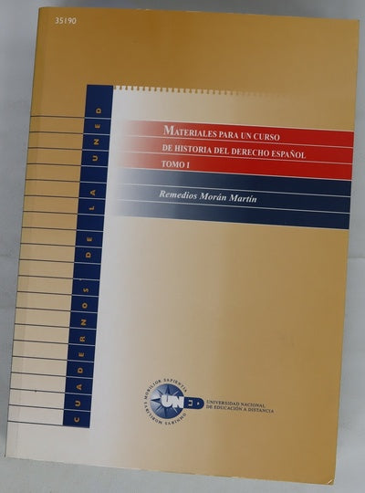 Materiales para un curso de historia del derecho español