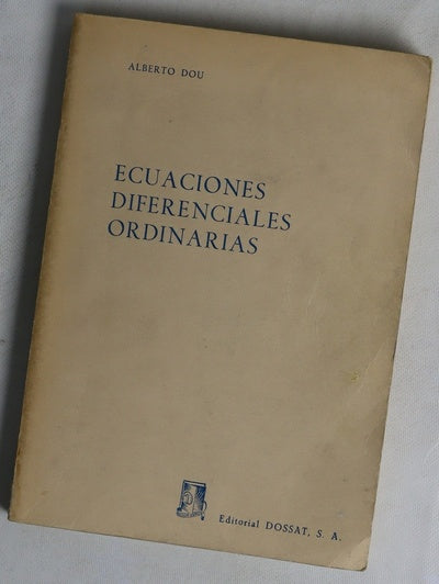 Ecuaciones diferenciales ordinarias Problema de Canchy