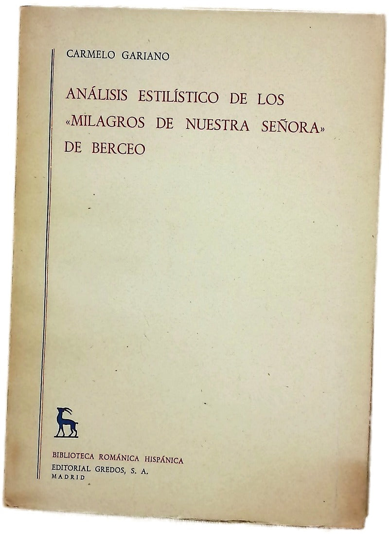 Análisis estilístico de los milagros de nuestra señora de Berceo