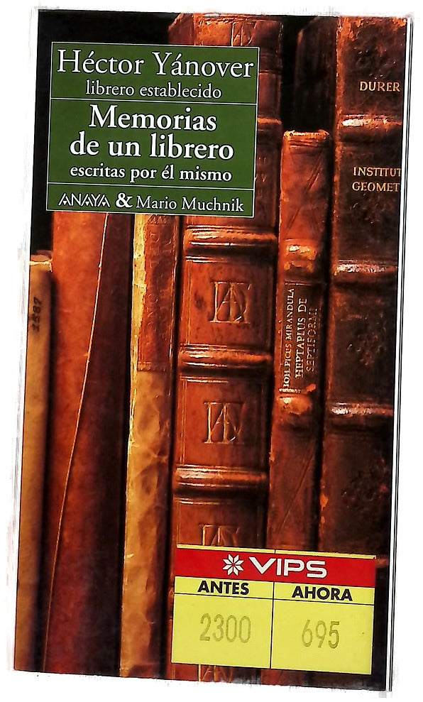 Memorias de un librero escritas por él mismo