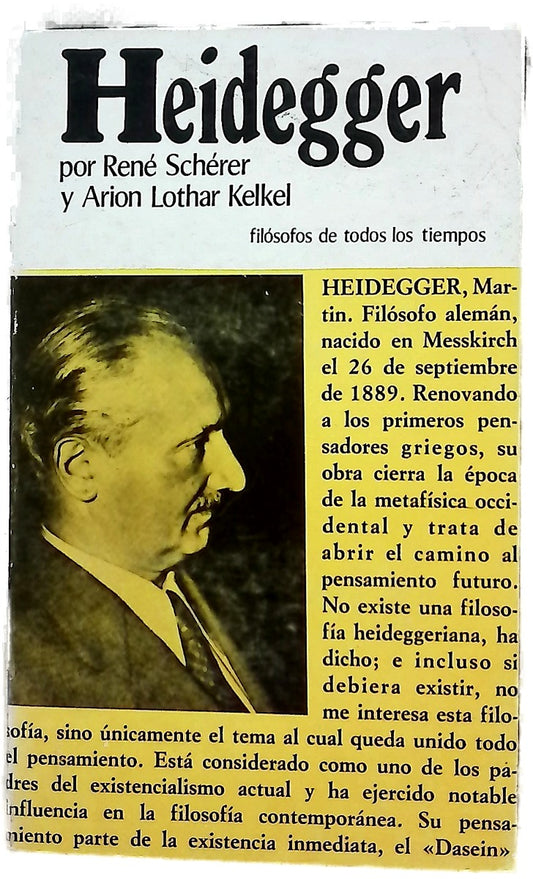 Heidegger o la experiencia del pensamiento