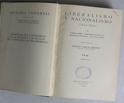 Liberalismo y nacionalismo : (1848-1890)