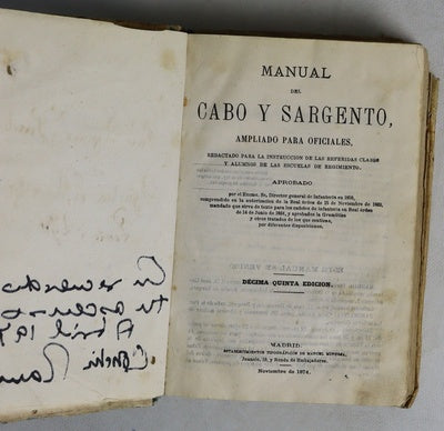 Manual del cabo y sargento, ampliado para oficiales