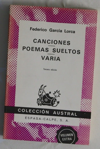 Canciones; Poemas sueltos; varia