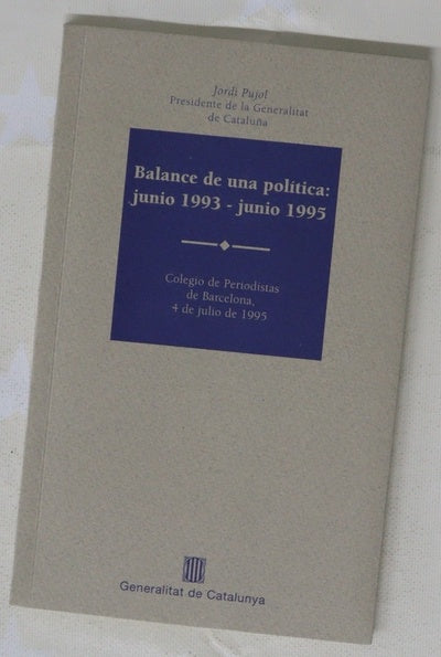 Balance de una política junio 1993-junio 1995