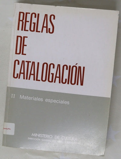 Reglas de catalogación.