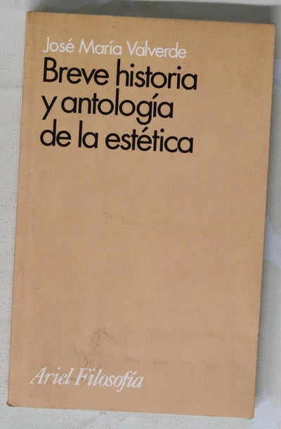 Breve historia y antología de la estética