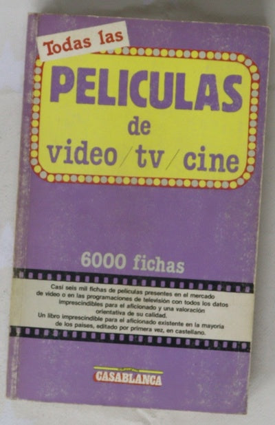 Todas las películas de video, tv, cine
