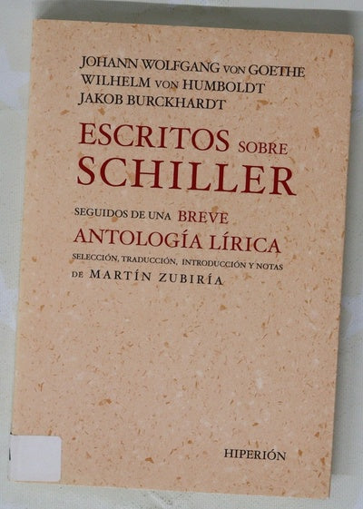 Escritos sobre Schiller