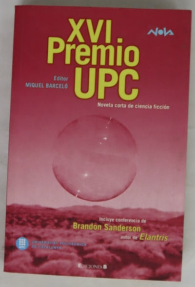 XVI Premio UPC novela corta de ciencia ficción