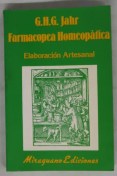 Farmacopea homeopática elaboración artesanal