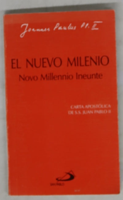 El nuevo milenio Novo millennio ineunte