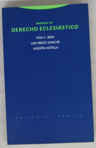 Manual de derecho eclesiástico