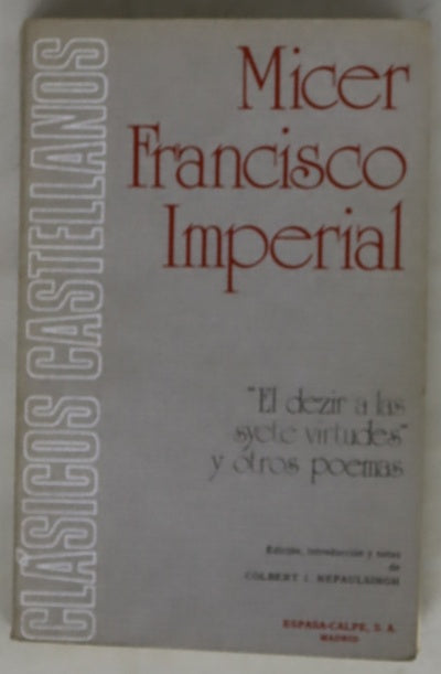El dezir a las syete virtudes y otros poemas