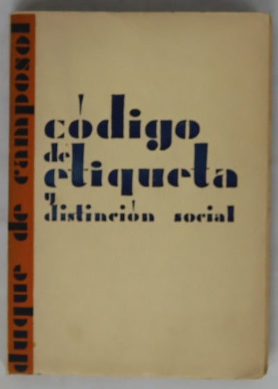 Código de etiqueta y distinción social