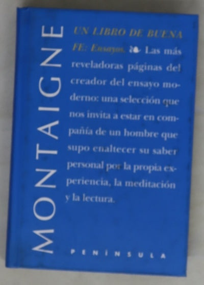Un libro de buena fe ensayos