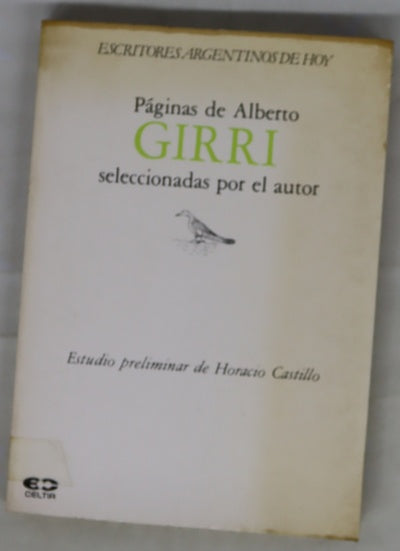 Páginas de Alberto Girri seleccionadas por el autor