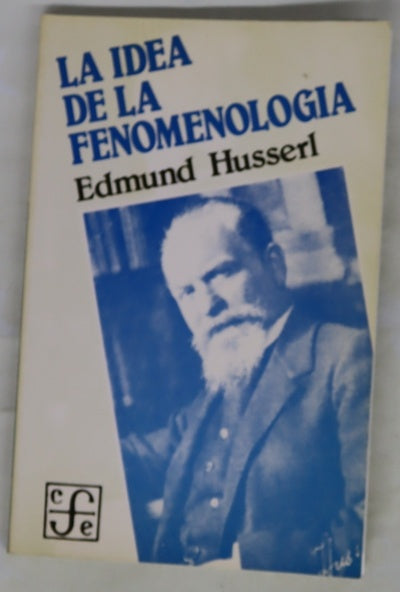 La idea de la fenomenología 