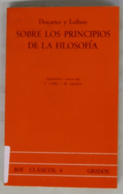 Sobre los principios de la Filosofía