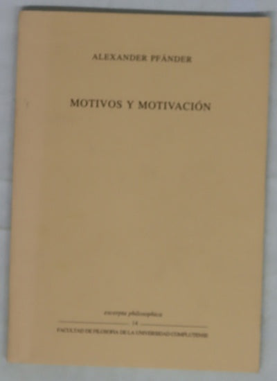Motivos y motivación