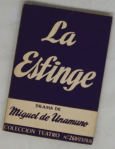 La esfinge drama en tres actos