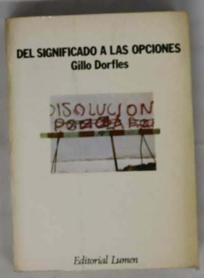 Del significado a las opciones
