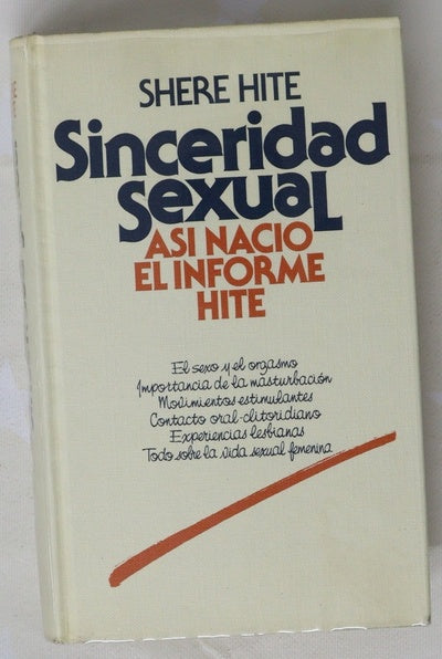 Sinceridad sexual : así nació el informe Hite