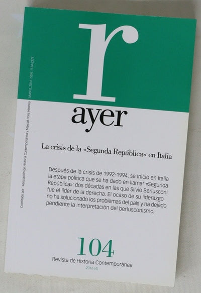La crisis de la "Segunda República" en Italia
