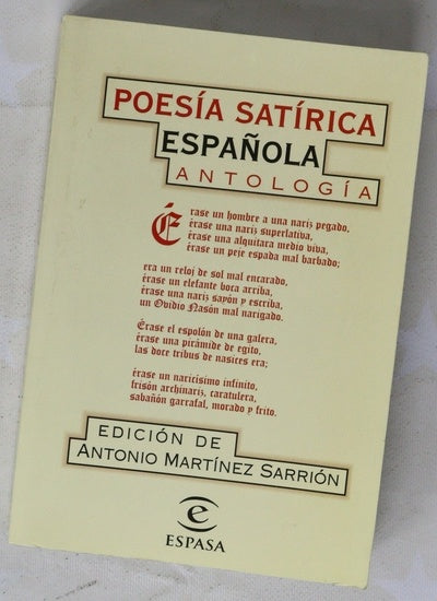 Poesía satírica española antología