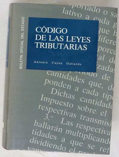 Código de las leyes tributarias