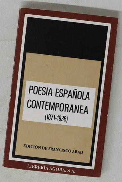 Poesía española contemporánea (1871-1936)