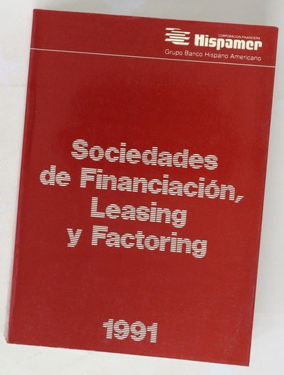 Sociedades de financiación, leasing y factoring