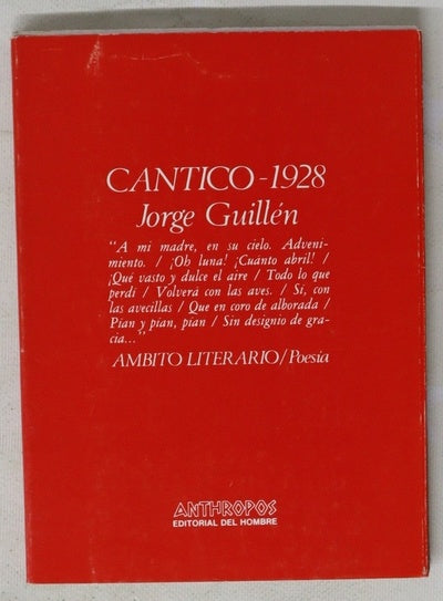 Cántico, 1928