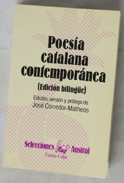 Poesía catalana contemporánea antología