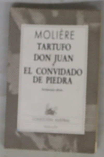 Tartufo Don Juan o El convidado de piedra