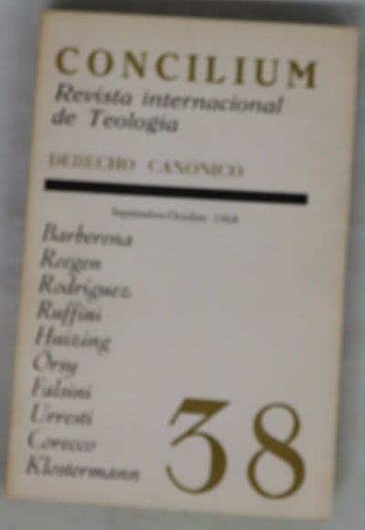 Concilium revista internacional de teología, número 38