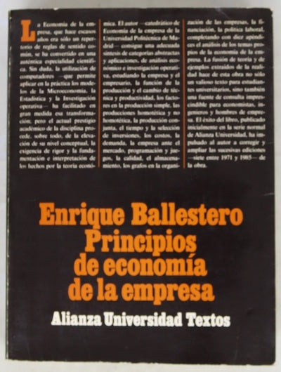 Principios de economía de la empresa