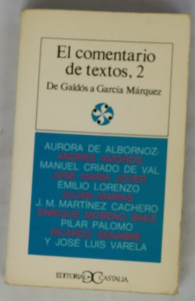 El comentario de textos, tomo 2