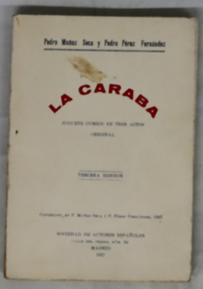 La Caraba Juguete cómico en tres actos
