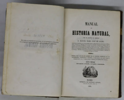 Manual de Historia Natural