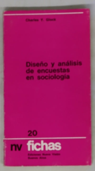 Diseño y análisis de encuestas en sociología