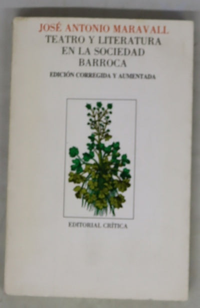 Teatro y literatura en la sociedad barroca