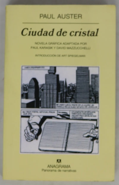 Ciudad de cristal novela gráfica adaptada por Paul Karasik y David Mazzucchelli