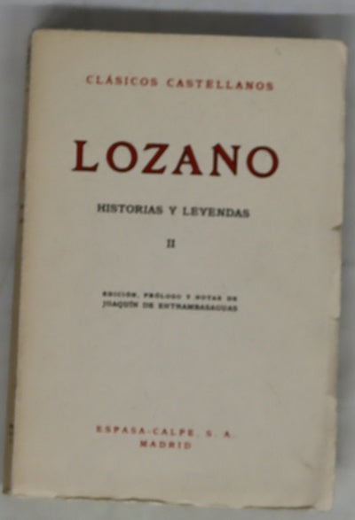 Historias y leyendas, tomo II