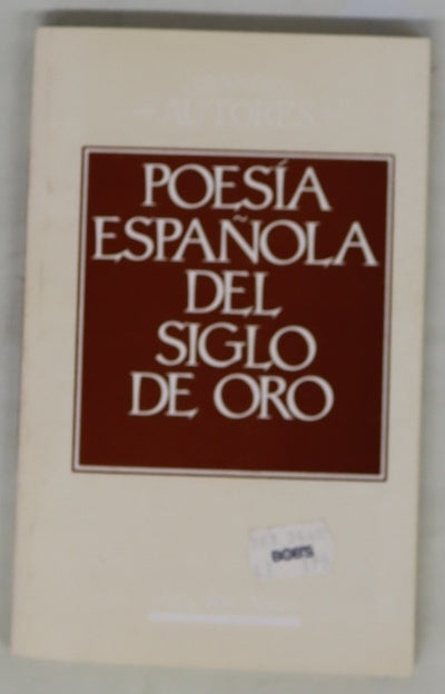 Poesía española del Siglo de Oro