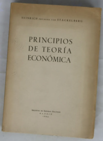 Principios de Teoría económica