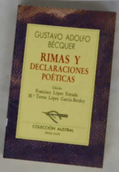 Rimas y declaraciones poéticas