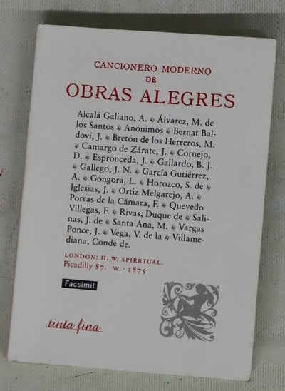 Cancionero moderno de obras alegres